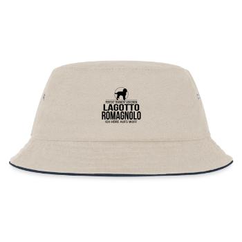 LAGOTTO ROMAGNOLO Wuff - Kinder Bucket Hat - Natur/Navy - Vorne