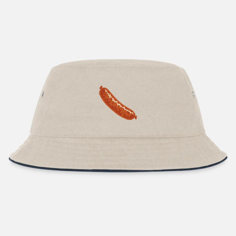Wurst - Kinder Bucket Hat - Natur/Navy