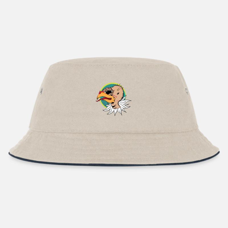 Kondor - Kinder Bucket Hat - Natur/Navy
