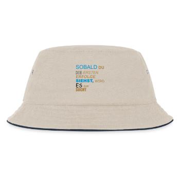 Motivation - Kinder Bucket Hat - Natur/Navy - Vorne