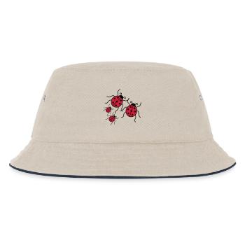 couple love couples 2 children babies mom boy maed - Kids’ Bucket Hat - ecru/navy - Front