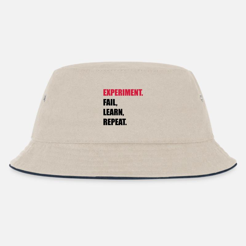 science - Kinder Bucket Hat - Natur/Navy