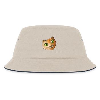 Chat Peinture Tête De Chat Tête De Chat Fan Chat Amour Chat - Bob Enfant - blanc cassé/bleu marine - Devant