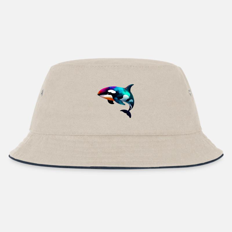 Orque - Bob Enfant - blanc cassé/bleu marine