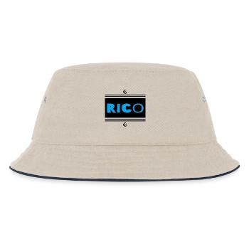 Rico - Kinder Bucket Hat - Natur/Navy - Vorne