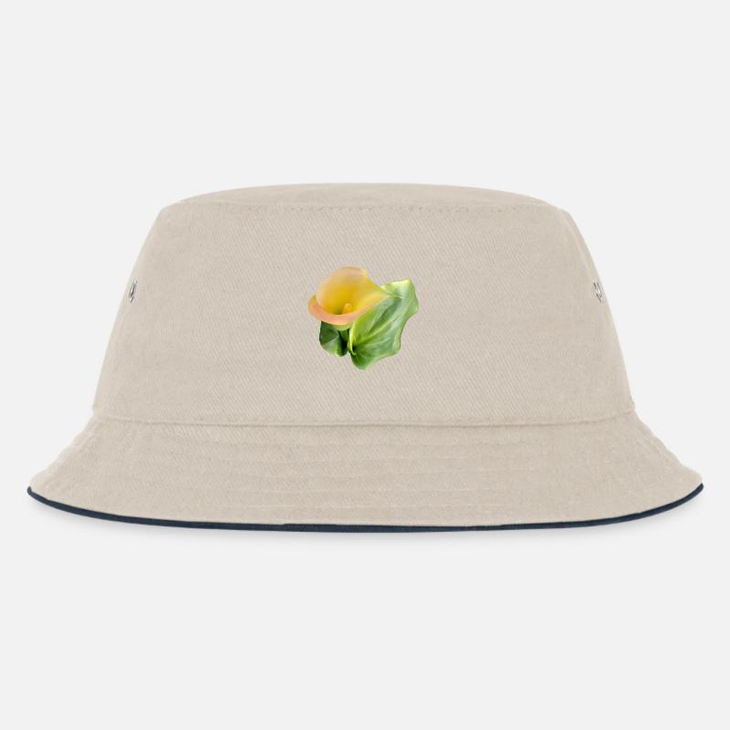 LYS CALLA JAUNE - Bob Enfant - blanc cassé/bleu marine