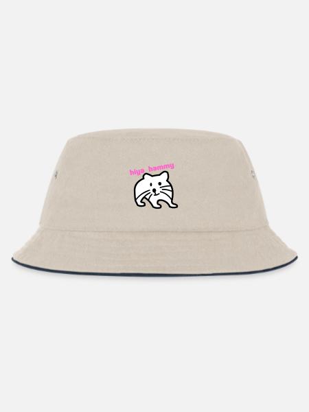 hiya hammy - Kids’ Bucket Hat - ecru/navy
