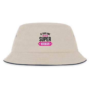 Je suis une super maman - Bob Enfant - blanc cassé/bleu marine - Devant