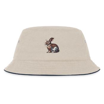 Hase - Kinder Bucket Hat - Natur/Navy - Vorne