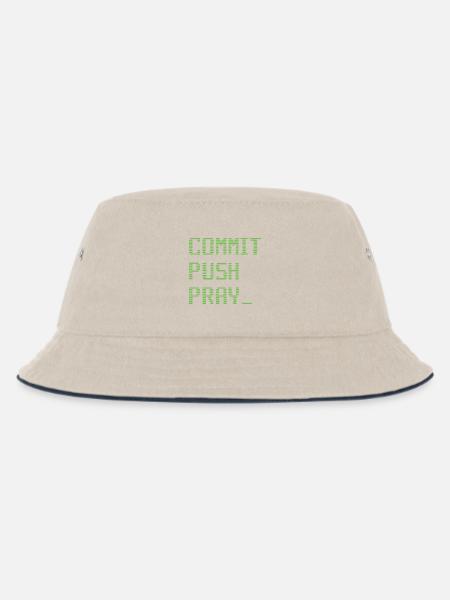 Software Developer Entwickler Geek Shirt - Kinder Bucket Hat - Natur/Navy
