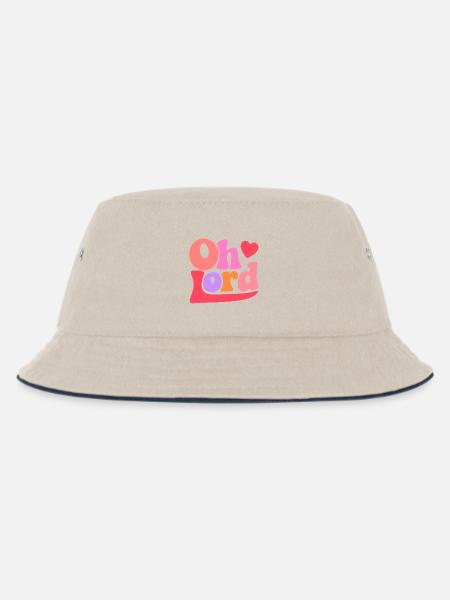 Oh Lord - Kids’ Bucket Hat - ecru/navy