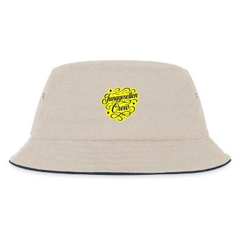 Junggesellen Crew - Kinder Bucket Hat - Natur/Navy - Vorne