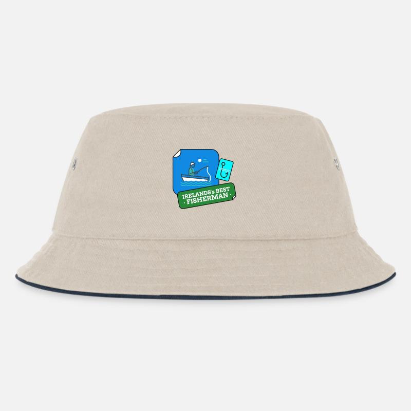 Le meilleur design de pêcheur d’Irlande - Bob Enfant - blanc cassé/bleu marine