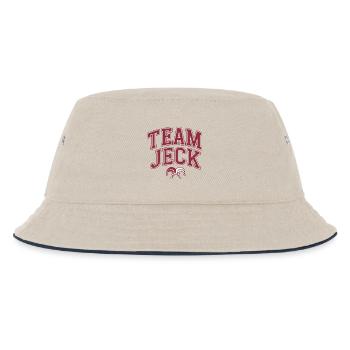 Team Jeck - Kids’ Bucket Hat - ecru/navy - Front