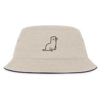 Otter - Kinder Bucket Hat - Natur/Navy - Vorne