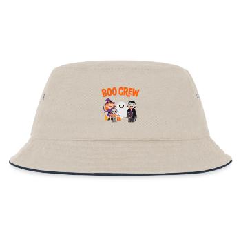 Boo Crew Halloween-Freunde - Kinder Bucket Hat - Natur/Navy - Vorne