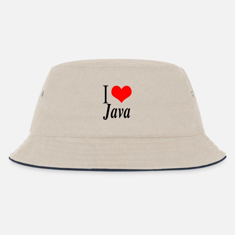 J'adore Java - Bob Enfant - blanc cassé/bleu marine