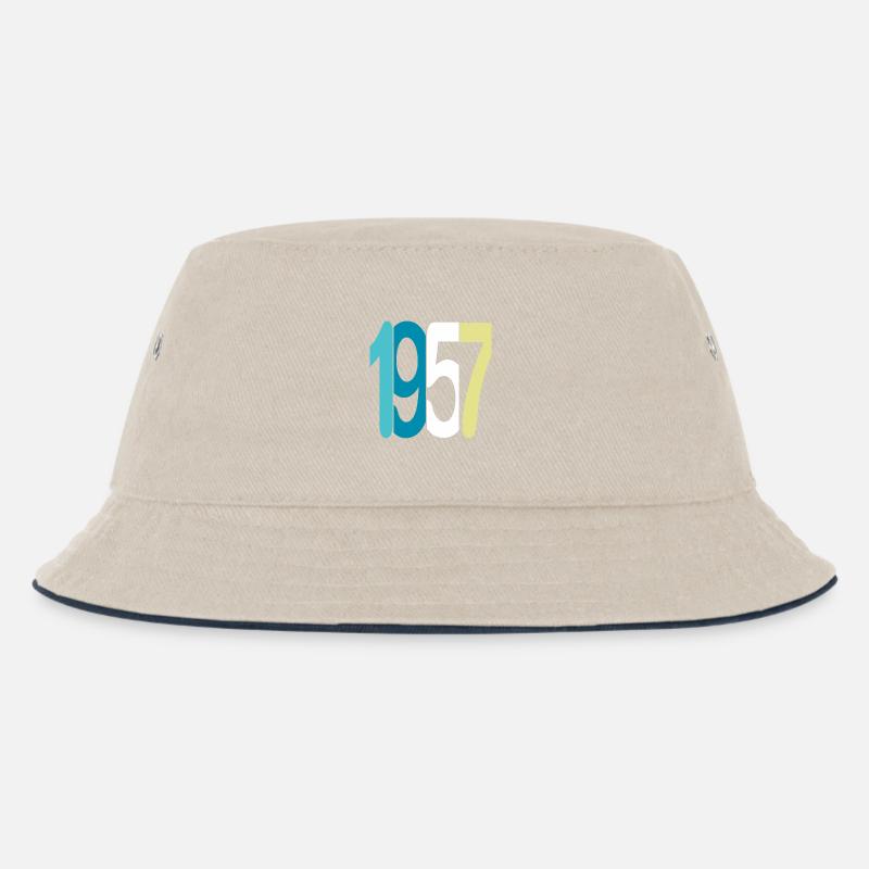 Established 1957 - Kinder Bucket Hat - Natur/Navy