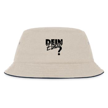 Dein Ernst? Not your Ernst / Nicht dein Ernst - Kinder Bucket Hat - Natur/Navy - Vorne