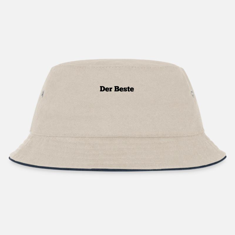 Der Beste - Kinder Bucket Hat - Natur/Navy