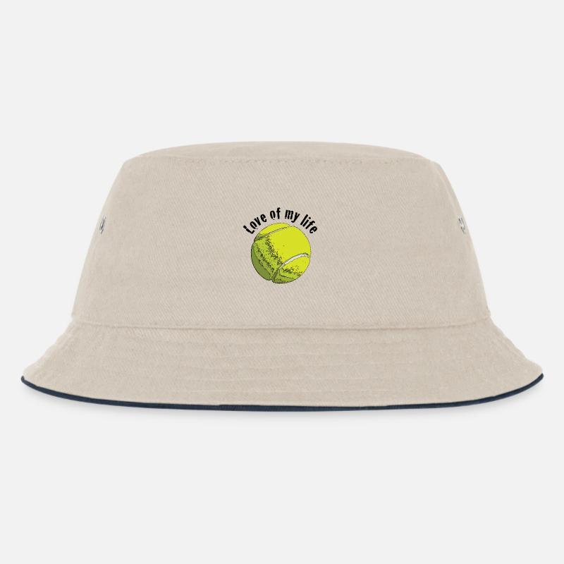 tennislove1 - Kinder Bucket Hat - Natur/Navy