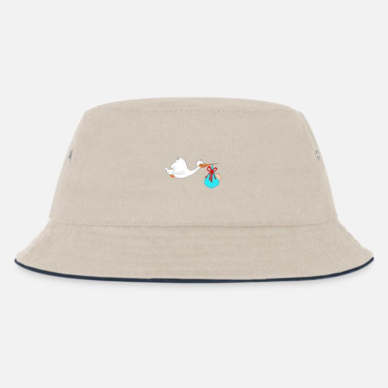 Stork apporte bébé - Bob Enfant - blanc cassé/bleu marine