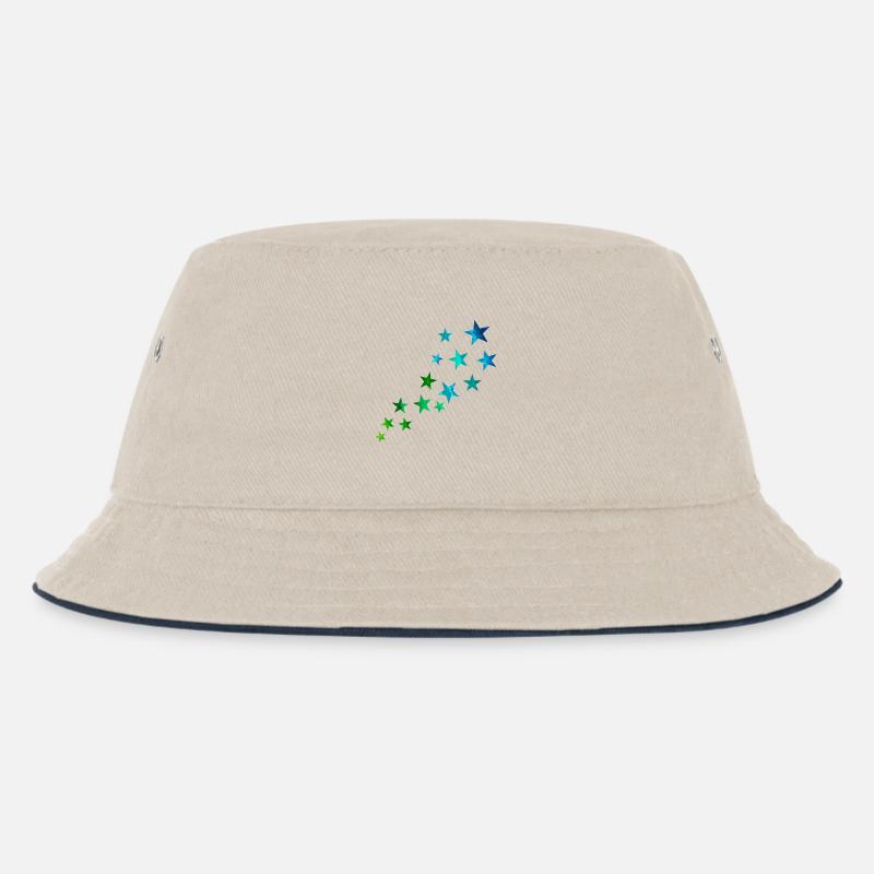 Sternschnuppe - Kinder Bucket Hat - Natur/Navy