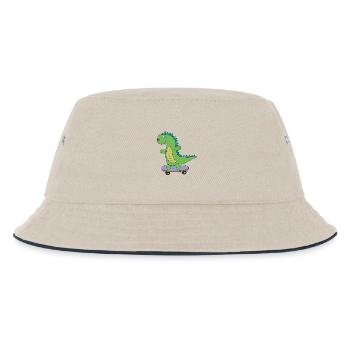 Dino doux skateboard, dinosaure, enfants de patinage - Bob Enfant - blanc cassé/bleu marine - Devant