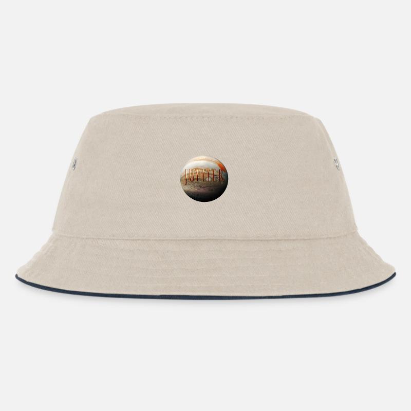 jupiter - Kinder Bucket Hat - Natur/Navy