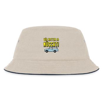  Universal Kombi , Wir hatten ja nüscht!(25 - Kinder Bucket Hat - Natur/Navy - Vorne