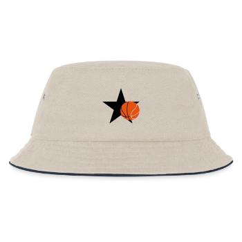 Basketball - Basket Ball - Game - Sport - Player - Kids’ Bucket Hat - ecru/navy - Front