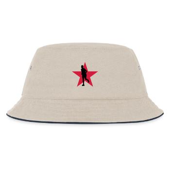 Laufen / Running / Jogging / Joggen / Marathon - Kinder Bucket Hat - Natur/Navy - Vorne