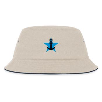 Sailor / Marine / Marin / Boat / Sea / Navy - Kids’ Bucket Hat - ecru/navy - Front