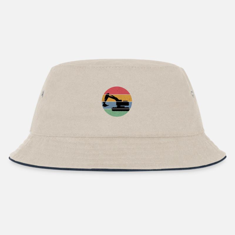 Bagger - Kinder Bucket Hat - Natur/Navy