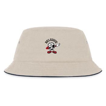 Belgique Belgium dab dabbing soccer football - Bob Enfant - blanc cassé/bleu marine - Devant