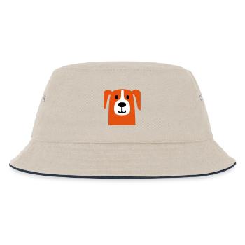 Cute dog - Kids’ Bucket Hat - ecru/navy - Front