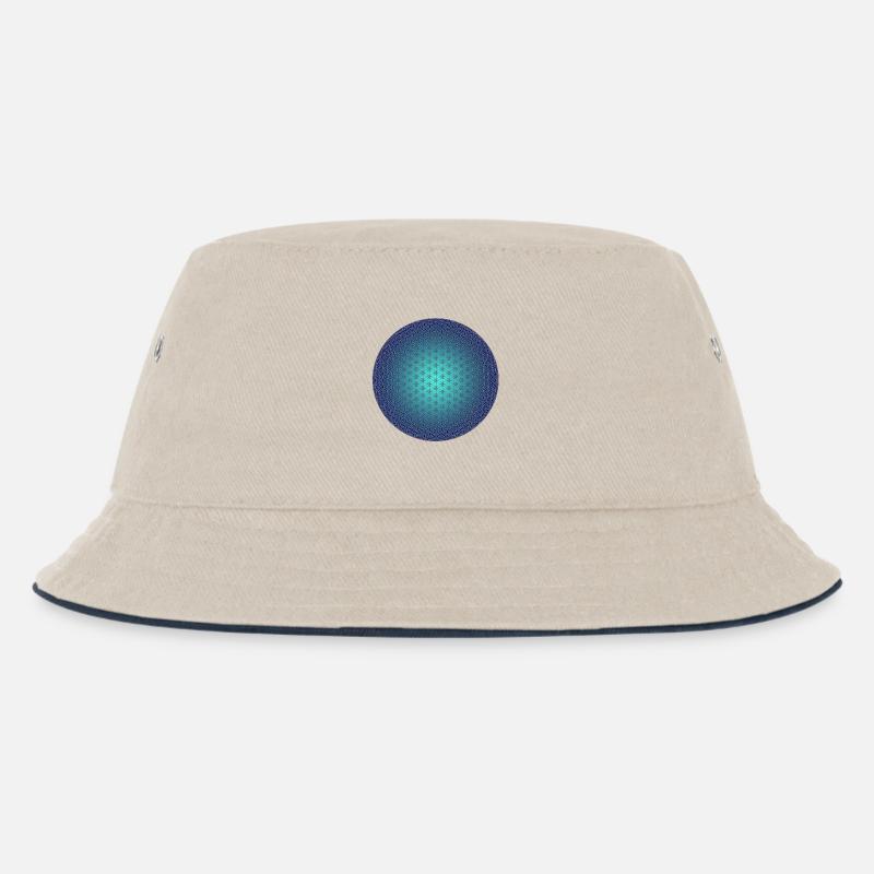 Fleur de vie - 3D Blue - Bob Enfant - blanc cassé/bleu marine