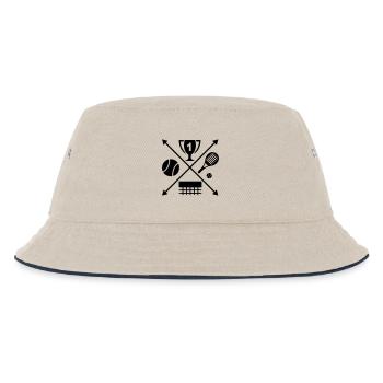 Tennis - Kinder Bucket Hat - Natur/Navy - Vorne