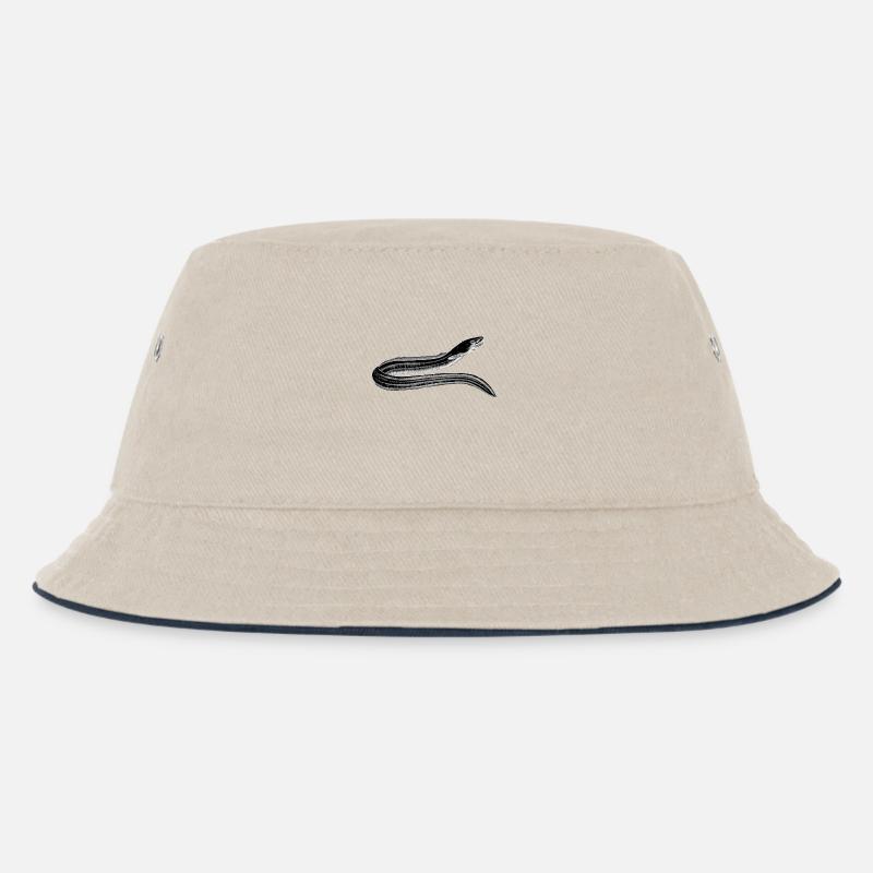 Aal - Kinder Bucket Hat - Natur/Navy