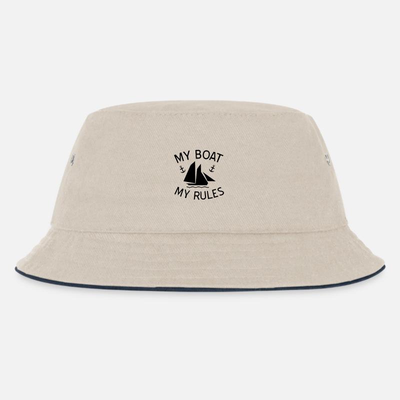Boot - Kinder Bucket Hat - Natur/Navy