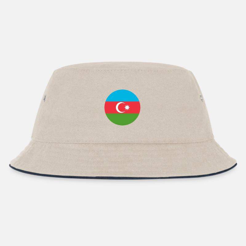Aufkleber Luftwaffe Roundel Aserbaidschan Luftwaffe - Kinder Bucket Hat - Natur/Navy