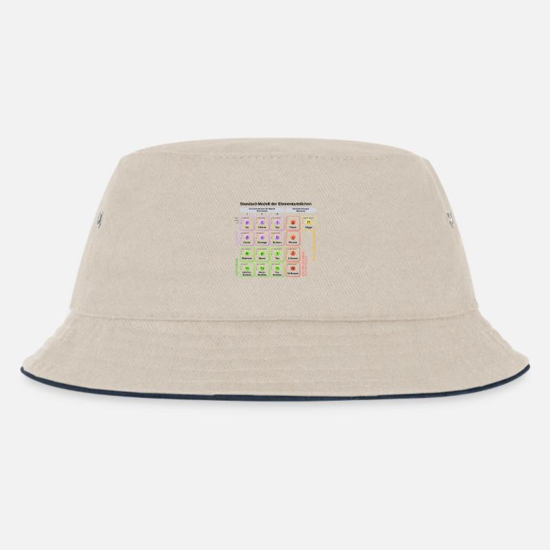 Standard-Modell der Elementarteilchen - Kinder Bucket Hat - Natur/Navy