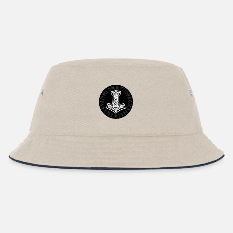 Mjölnir Celtique Nœud Runique - Bob Enfant - blanc cassé/bleu marine