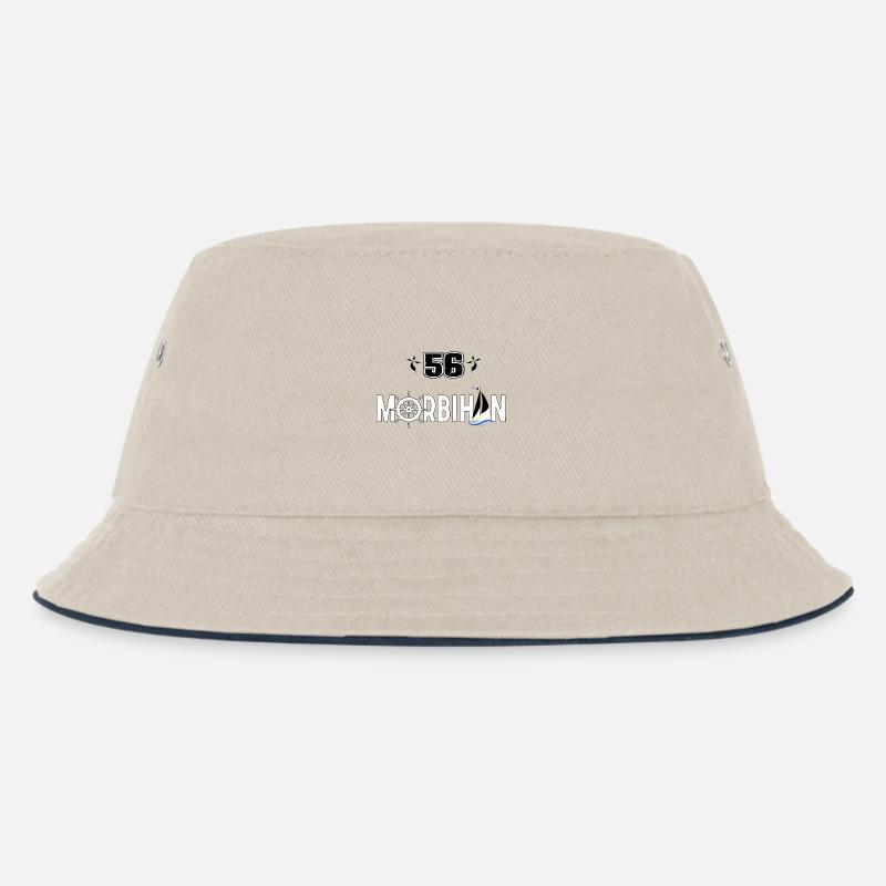 Morbihan - Kinder Bucket Hat - Natur/Navy