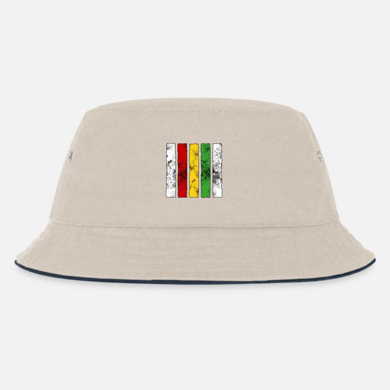 Reggae Zeichen - Kinder Bucket Hat - Natur/Navy