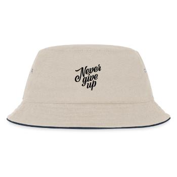 Never give up - Kids’ Bucket Hat - ecru/navy - Front
