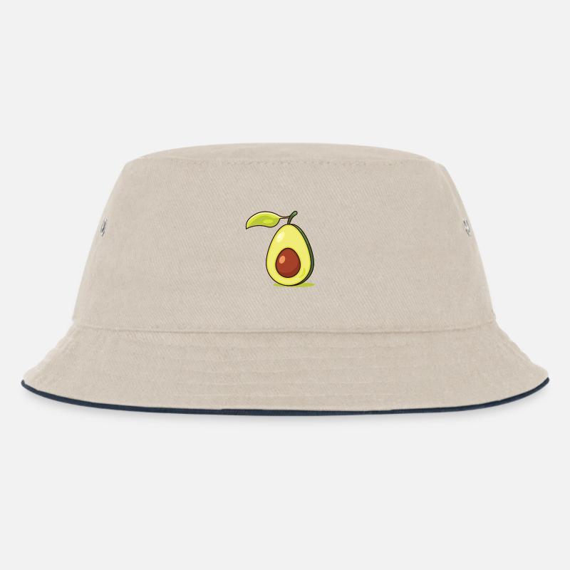 Avocado - Kinder Bucket Hat - Natur/Navy
