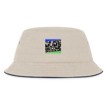 Cool Oma Statement Großmutter Glückwunsch - Kinder Bucket Hat - Natur/Navy - Vorne