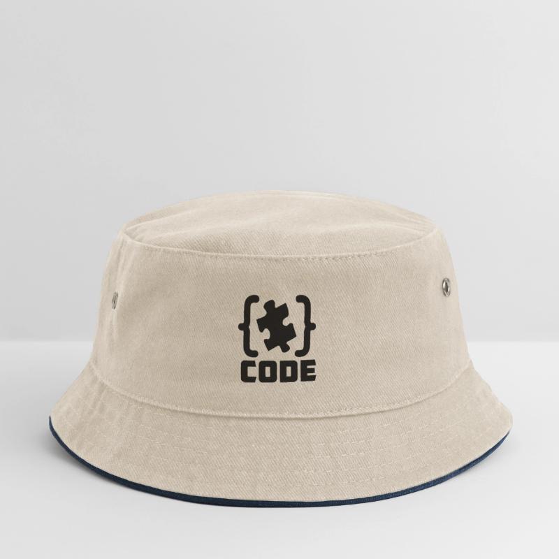 programmer Code puzzle piece solving Kids’ Bucket Hat
