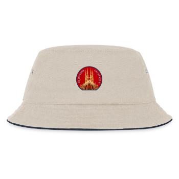 Gaudí Sagrada Família Patch - Kids’ Bucket Hat - ecru/navy - Front